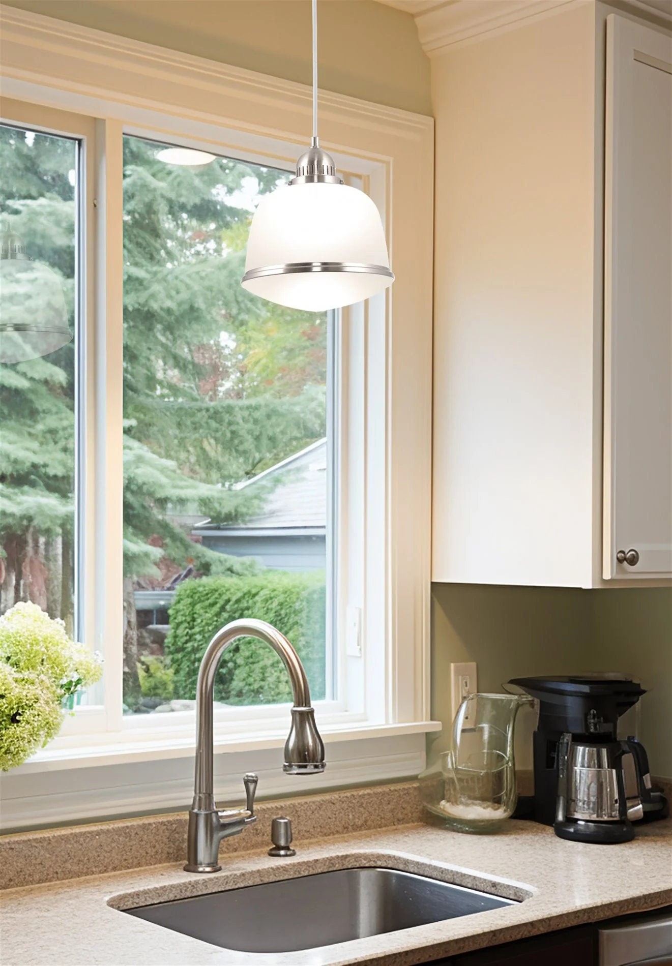 Alina 12 White Pendant Light