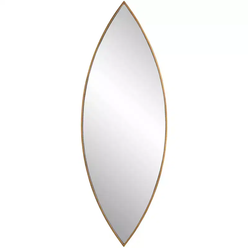 Uttermost Ellipse Golden Bronze 14 x 39 3/4 Wall Mirror
