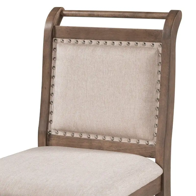 3-Piece Wood Counter Height Drop Leaf Dining Table Set with 2 Dining Chairs