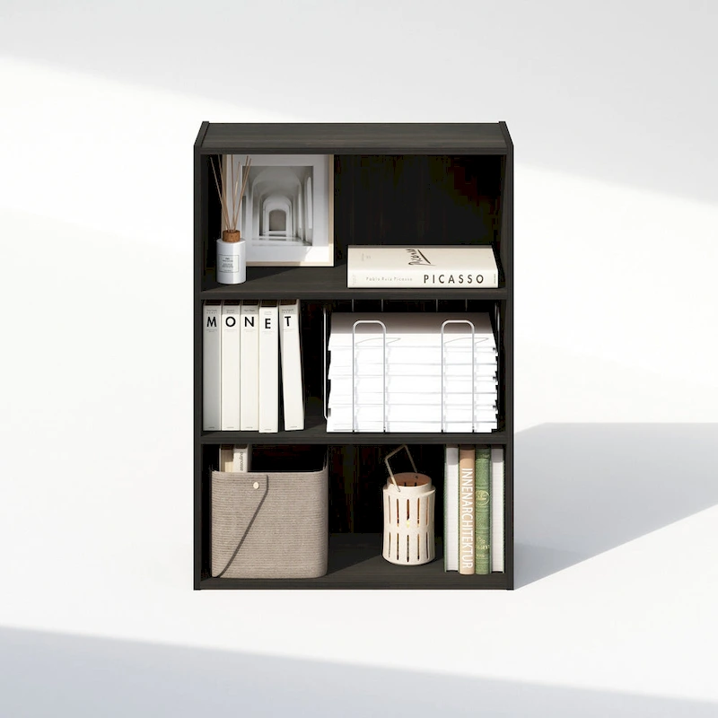 Furinno Simple Open Shelf, Bookcases, 3-Tier