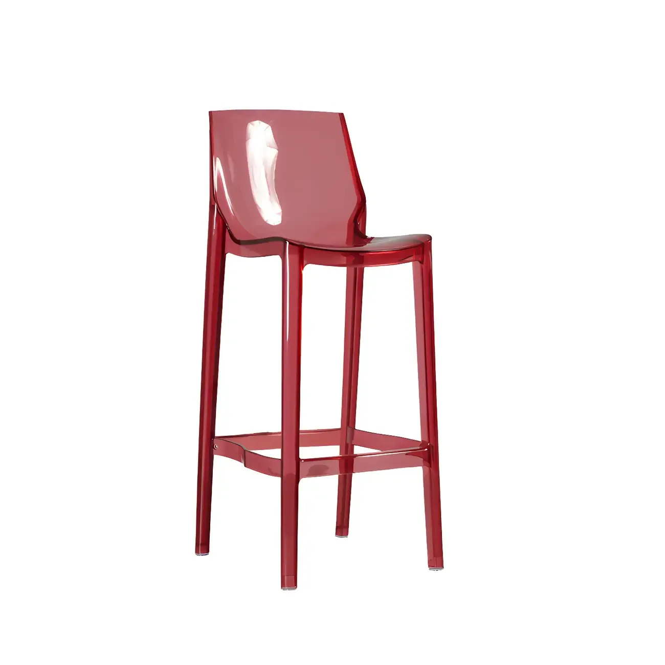 Modern Acrylic Vibrant Durable Colourful Sleek Bar Stool
