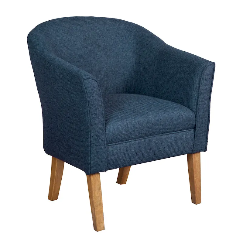 Kingswell Navy Chunky Textured Accent Chair