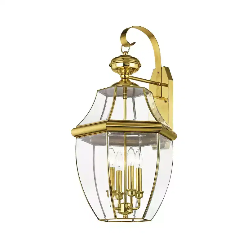 Livex Lighting Monterey 4 - Light Wall Light in Polished Brass