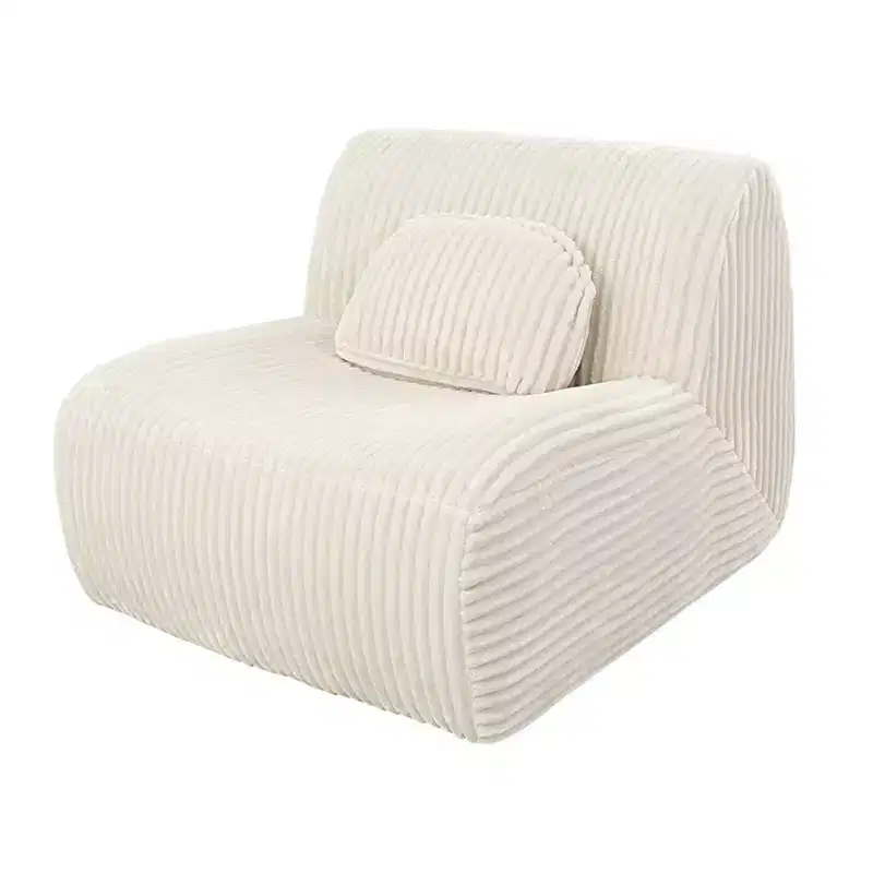 AEELLEEA Lounge Sofa Beige 102x91x75cm Soft Comfortable Plush Sponge Lounge Chair for Home Living Room Bedroom
