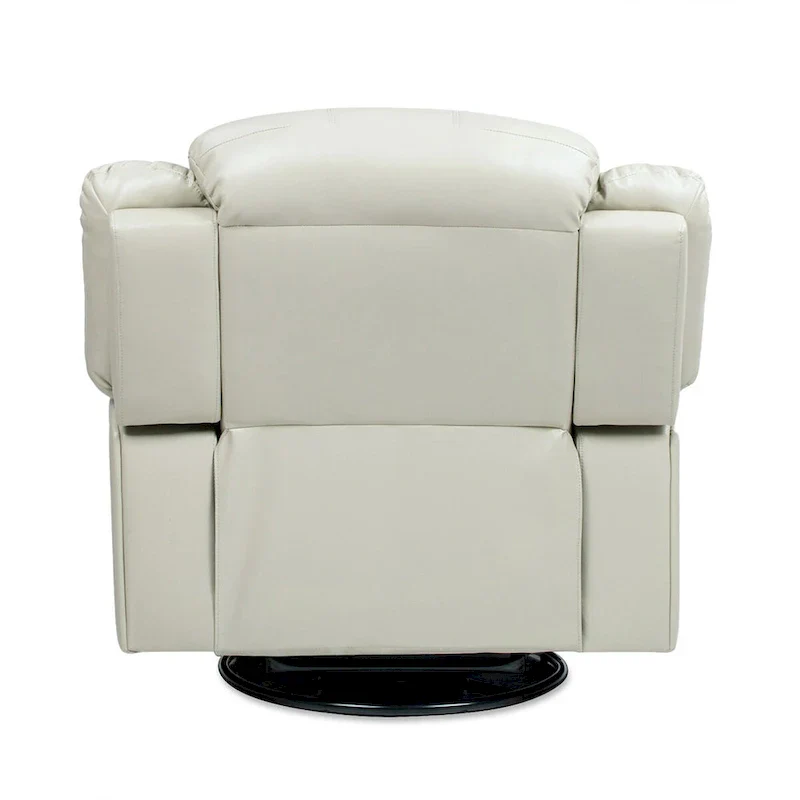 Rover 41.5 Faux Leather Manual Swivel Glider Recliner