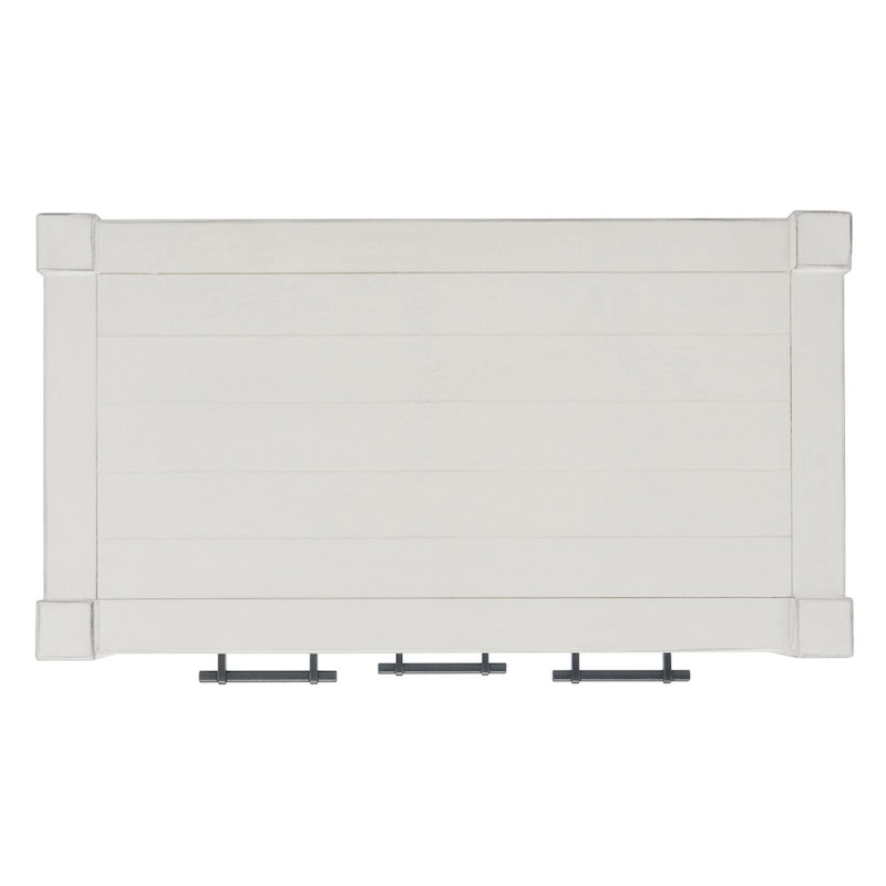 SAFAVIEH Philomene Distressed White 3-Drawer Console Table - 23.5 W x 13 L x 29.5 H - 24Wx13Dx30H