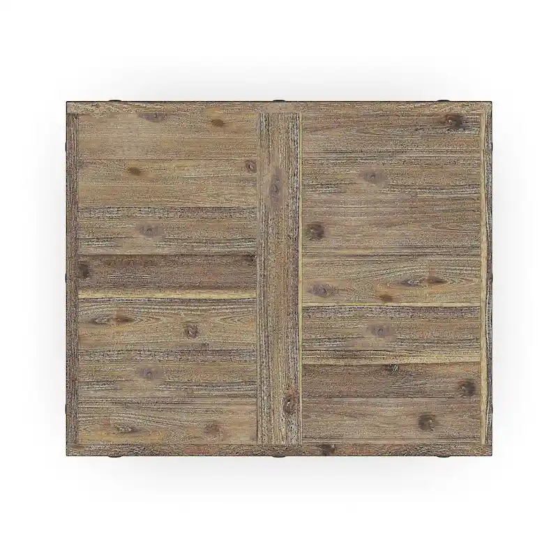 Homestyles Carpenter Brown Wood End Table - 21 x 23 x 25