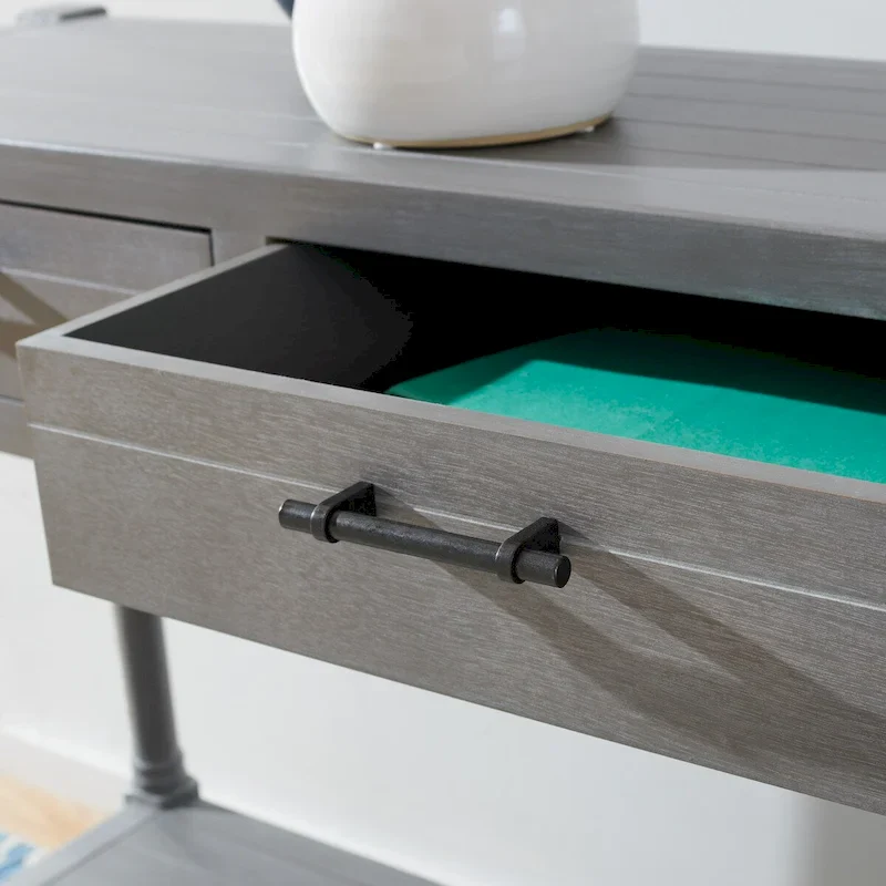 SAFAVIEH Phillis 2-Drawer Console Table - 35.5 W x 13 L x 29.5 H - 36Wx13Dx30H