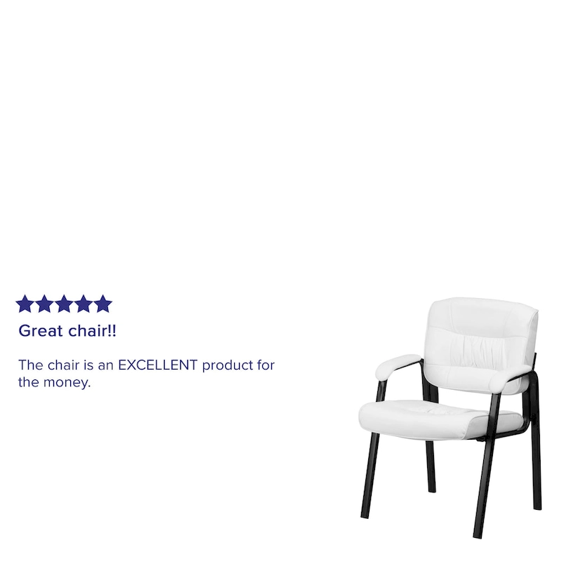 Upholstered Tufted Executive Reception Chair with Padded Arms - 23.25W x 26D x 36H