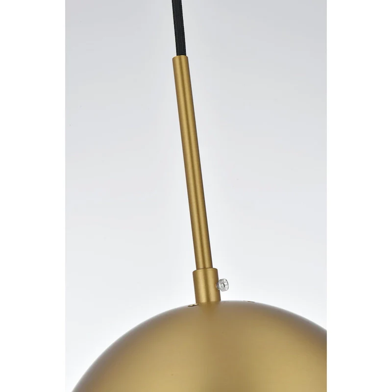 Frosted White Glass 1-Light 8-inch Pendant