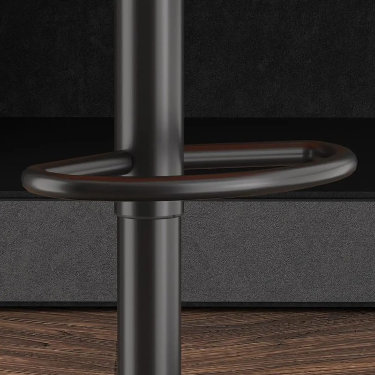 Adjustable Faux Leather Swivel Bar Stools with Backs