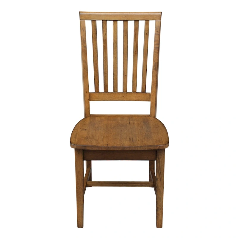 Solid Wood Mission Dining Side Chairs, Set of 2