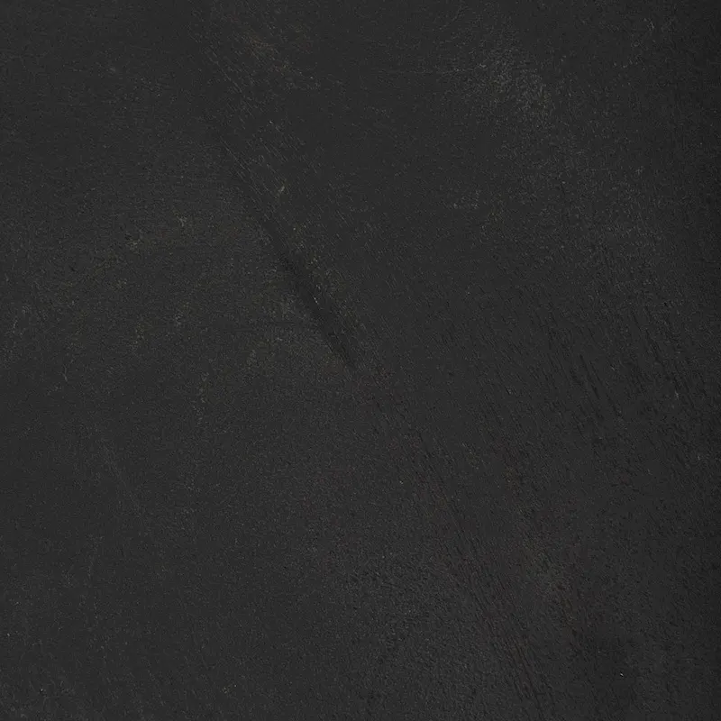 Mattius Black Solid Wood Round Accent Table - 18L x 18W x 22H