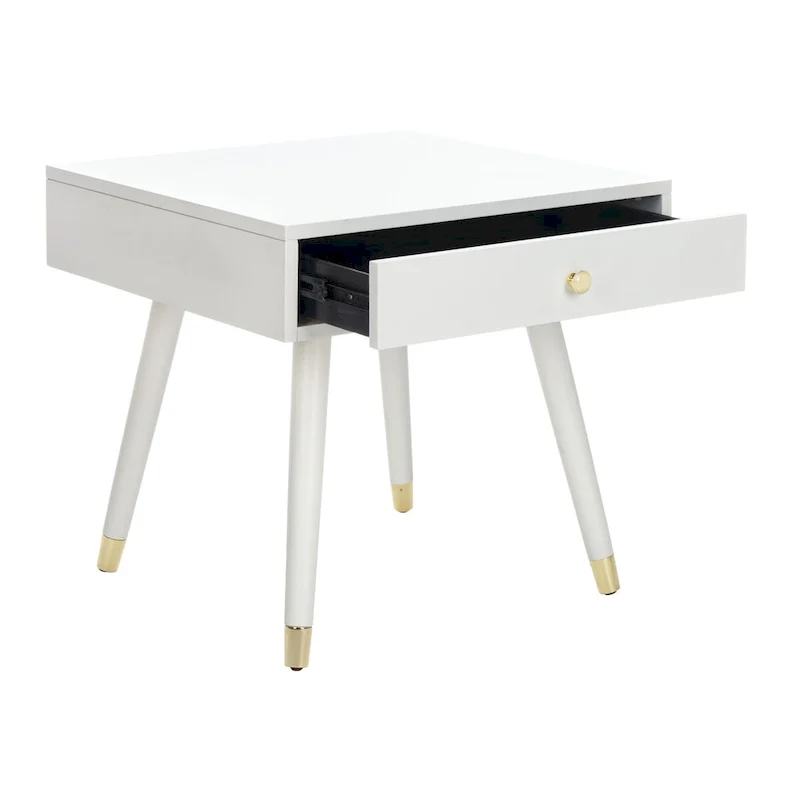 SAFAVIEH Sunny Mid-Century Gold Cap End Table - 24 x 24 x 22.3 - 24Wx24Dx22H