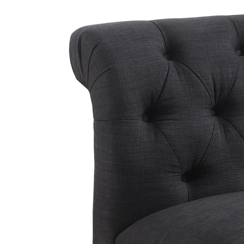 Rosevera LaGuardia Slipper Chair, Chesterfield, Armlesschair