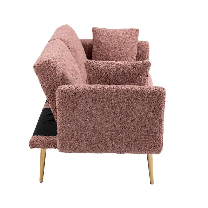 Linen Modular Sofa Section Armless Accent Chair