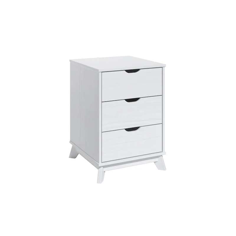 Purcell Wood 3 Drawer Nightstand