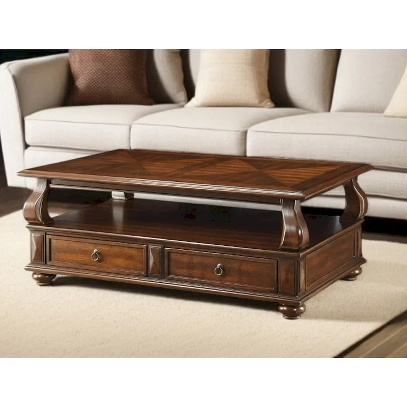 50 X 32 X 20 Walnut Coffee Table