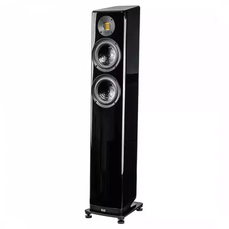 Elac VFS407.2-GB - 6 2.5-Way Floorstanding Speaker - Gloss Black, Sold Individually