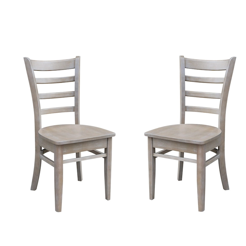 International Concepts Set of Two Emily Side Chairs