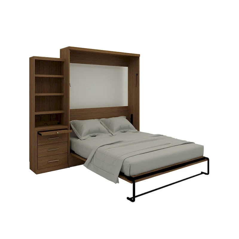 Brentwood Queen Murphy Bed with One Pier