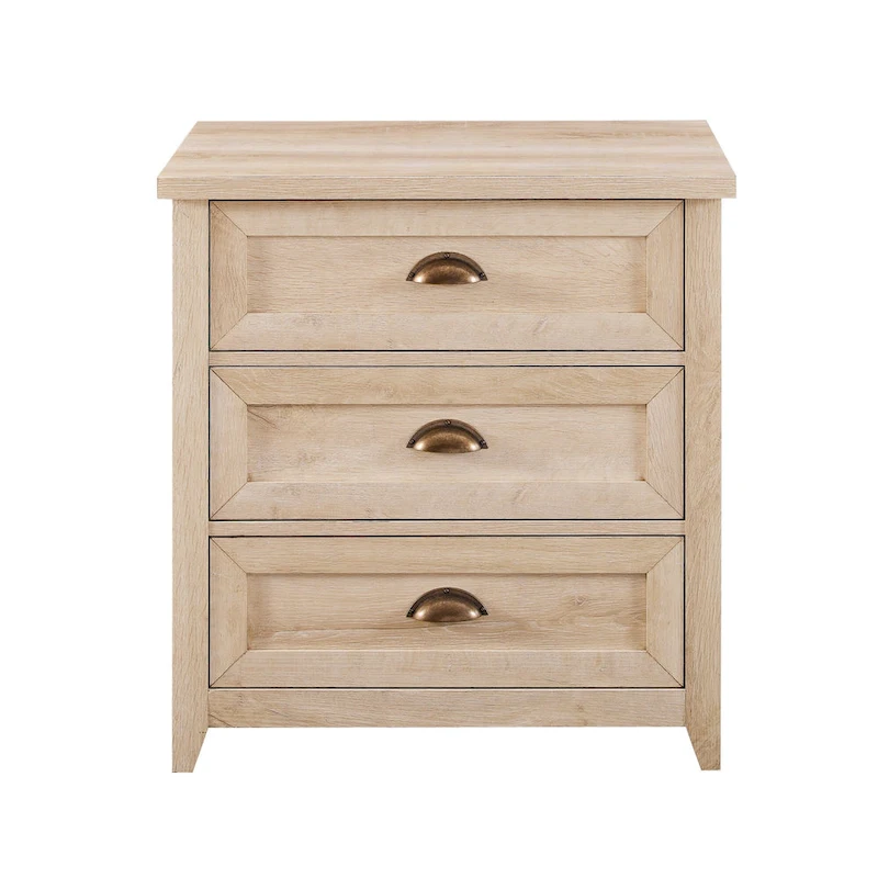 Middlebrook Designs 3 Drawer Farmhouse Nightstand