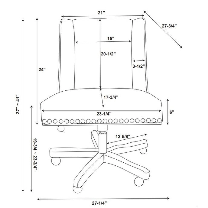 Violet Home Office Swivel Chair