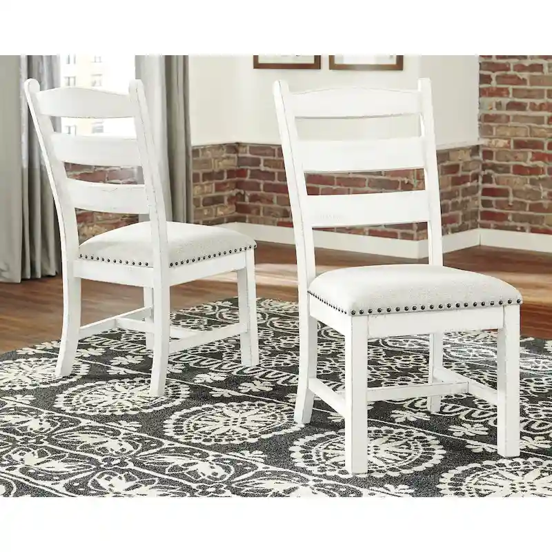 Signature Design by Ashley Valebeck Brown/White 7-Piece Dining Package