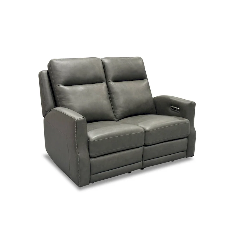 Maxwellton Cedar Power Reclining Loveseat with Power Headrests and Lumbar by Flexsteel - 56  x 42  x 39
