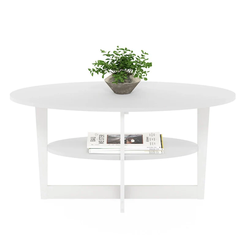 Furinno JAYA Oval Coffee Table