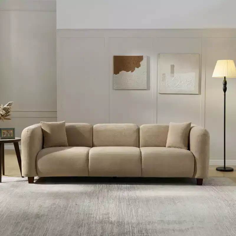 Christopher Knight Home Aldridge 87 Modern Apartment Sofa  Compact Shallow-Depth 3-Seater