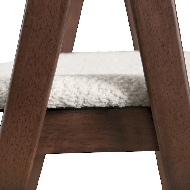 Mid-century Walnut Wood Counter Height Table