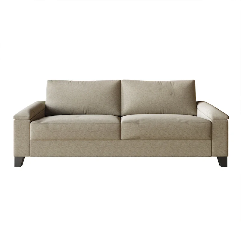 2.5-Seater Linen Sofa - Available in Beige, Grey, Blue