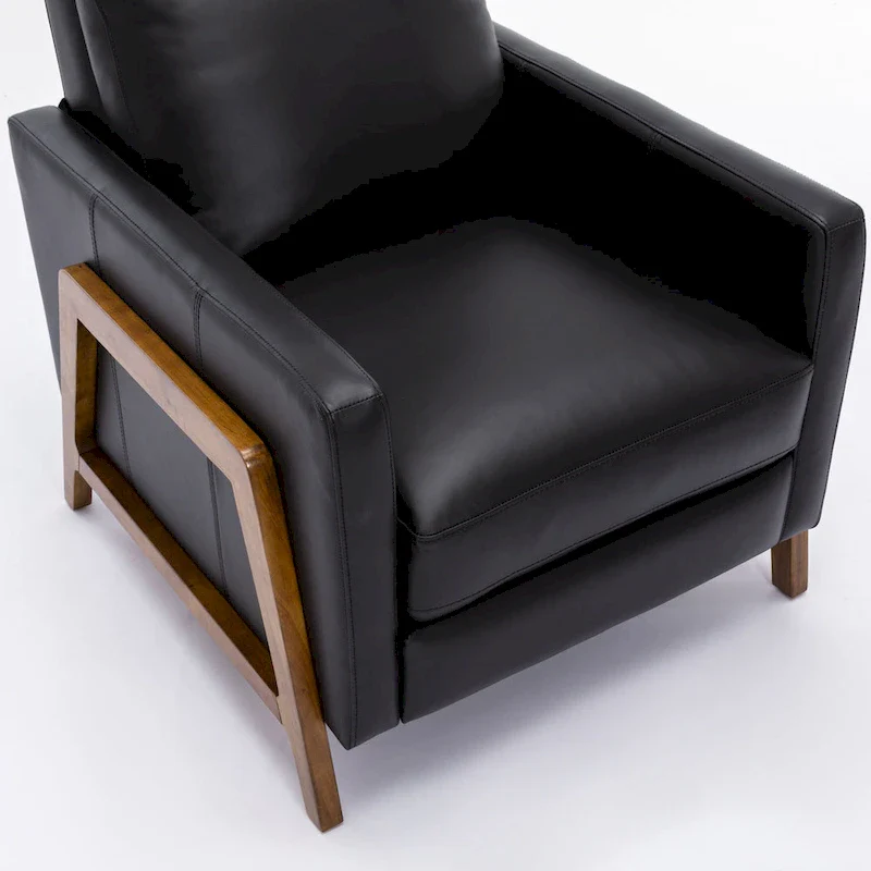 Top Grain Leather Push Back Recliner