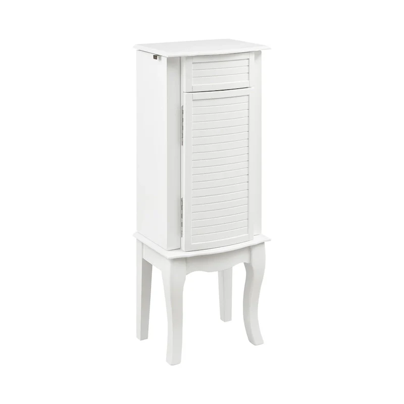 Rectangular Jewelry Armoire - 35.5 - White