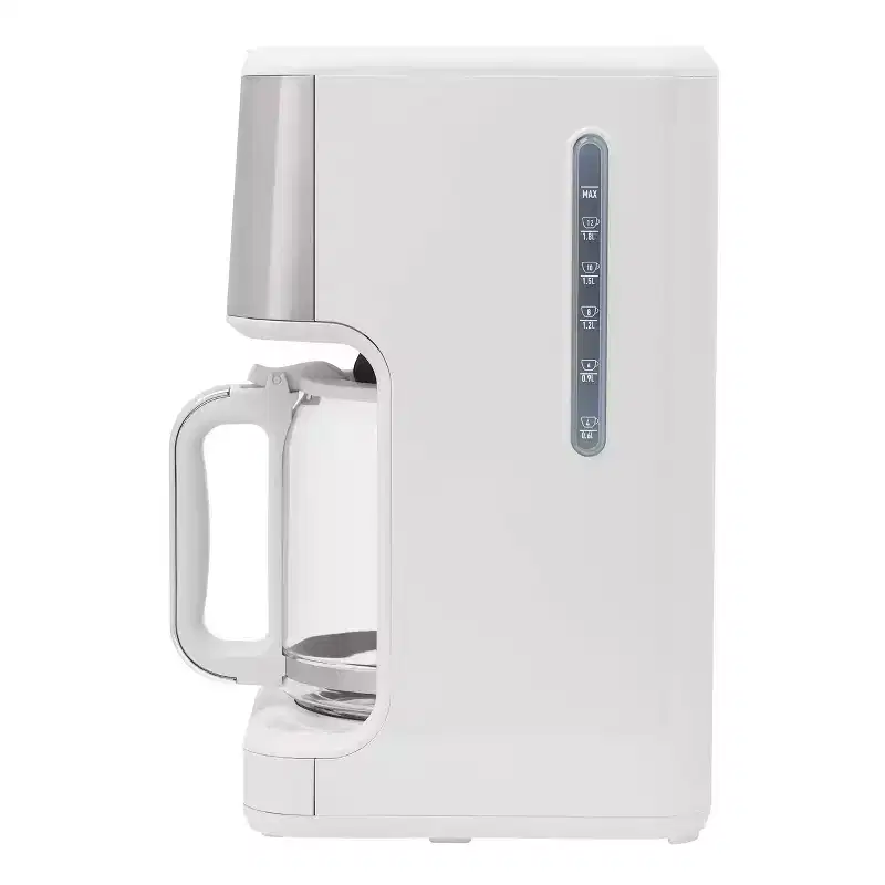 HADEN Generous 14c Digital Drip Coffee Maker Ivory and Chrome: 14 Cup Capacity, BPA-Free, Permanent Filter, Electric