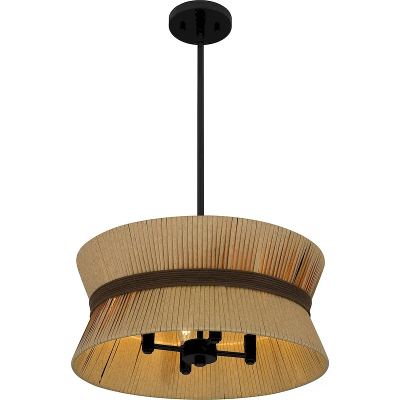 Delynn 4-Light Western Bronze Pendant Light