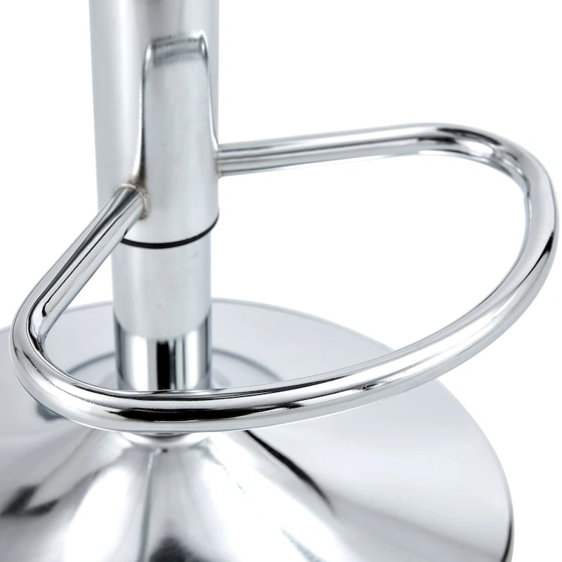 Swivel Bar Stools Set of 2, Counter Height Barstools with Backrest, Dining Room Chairs with Footrest and PU Seats