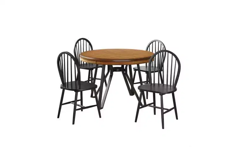 Christopher Knight Home Aria 5pc Wood and Iron Dining Set