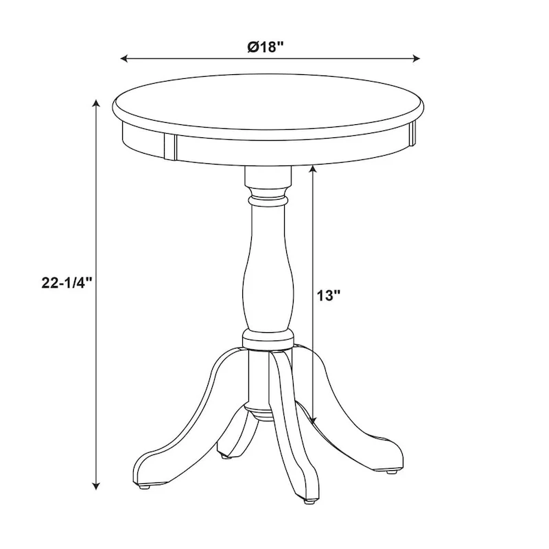 Powell Penelope Round End Side Table