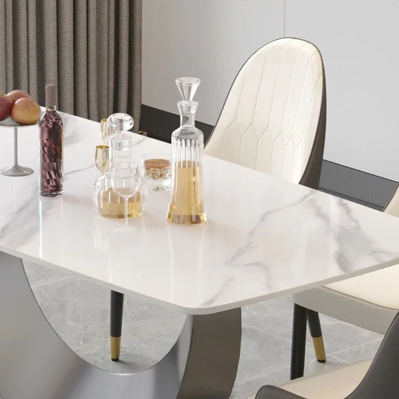 71 Modern Rectangular Sintered Stone Dining Table