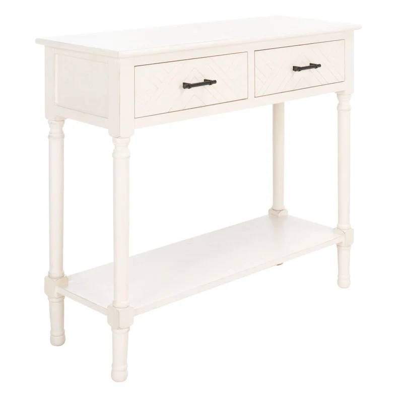 SAFAVIEH Eryka 2-Drawer Console Table - 35.5  W x 13  L x 29.5  H - 36Wx13Dx30H