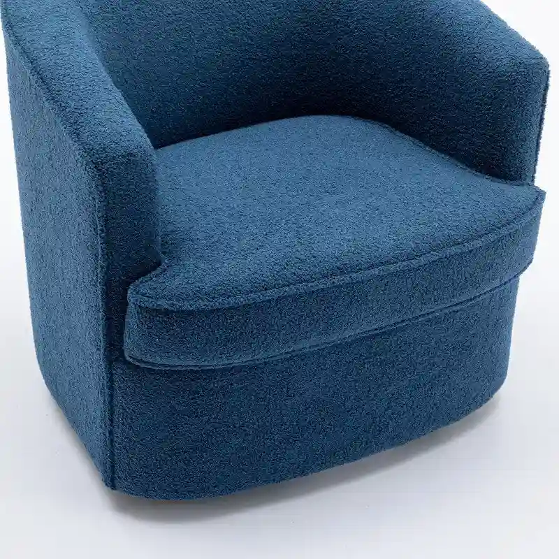 SEYNAR Modern Boucle Upholstered 360 Degree Swivel Accent Club Chair