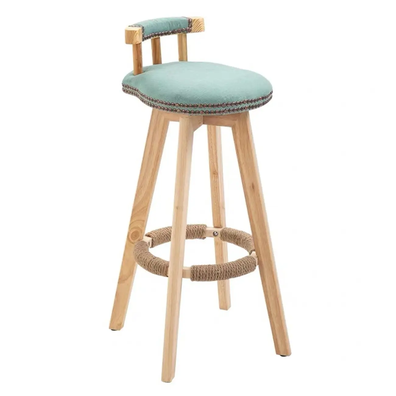 Bar Height Swivel Leather Modern Bar Stools