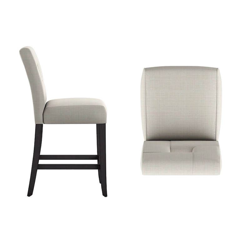 Brda Keyhole Counter Height High Back Stools (Set of 2) - Stool