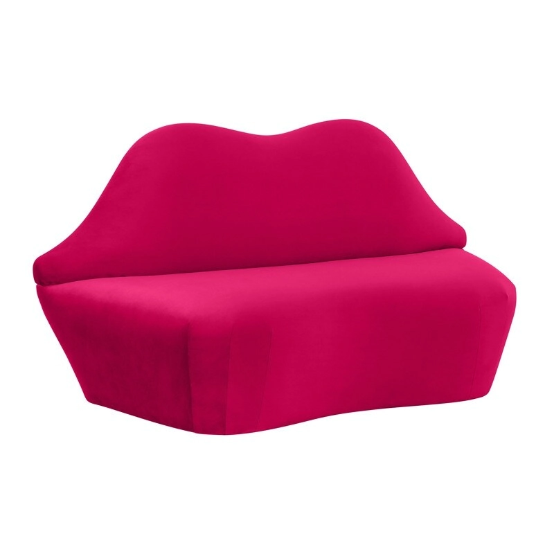 Lips Velvet Settee - 67.7