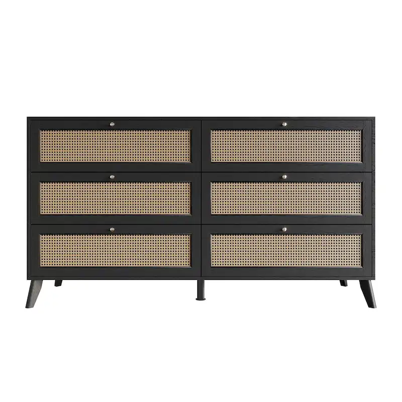 CraftPorch Mid-Century Modern Black Dresser