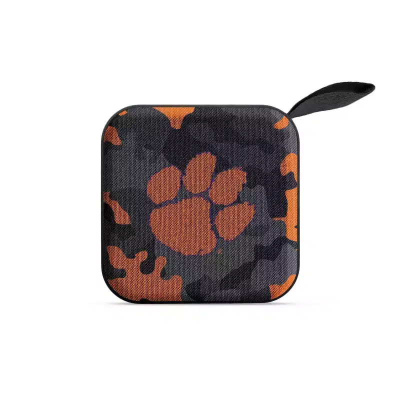 NCAA Clemson Tigers Bluetooth Portable Speaker with FM Radio: USB & MicroSD Connectivity