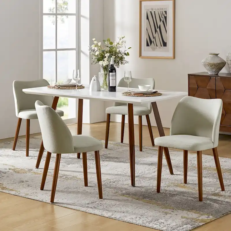 Melisa Solid Wood Dining Chair Set of 4 by HULALA HOME