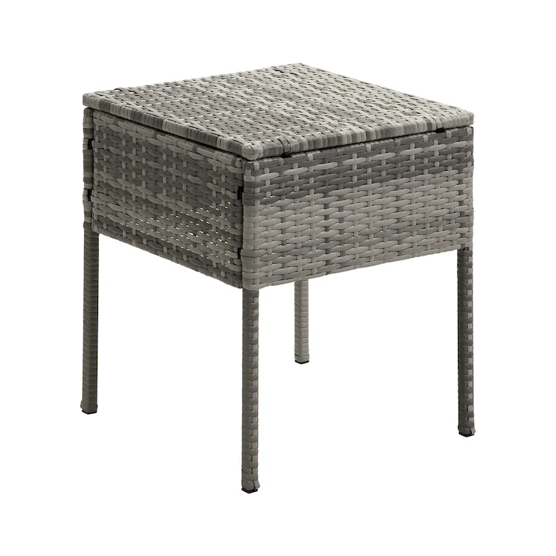 3-piece Patio Wicker ConversationSet with Coffee Table